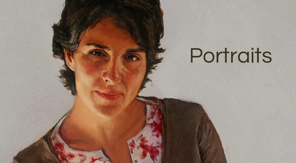 Painted portrait representing the Portraits collection